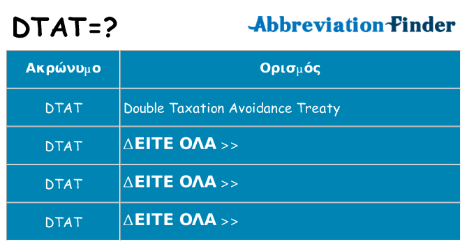 Τι σημαίνει dtat ηρεμήσει