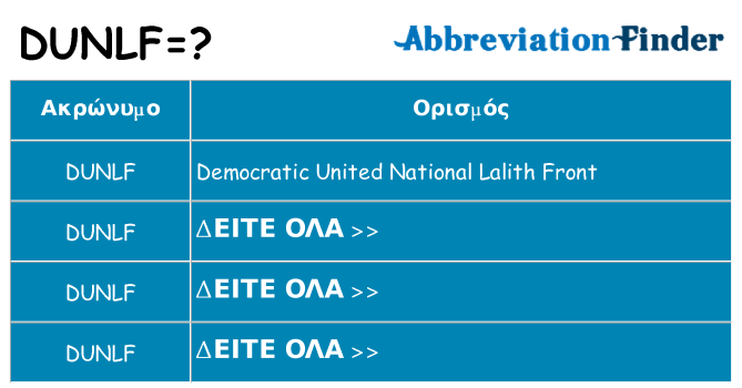 Τι σημαίνει dunlf ηρεμήσει