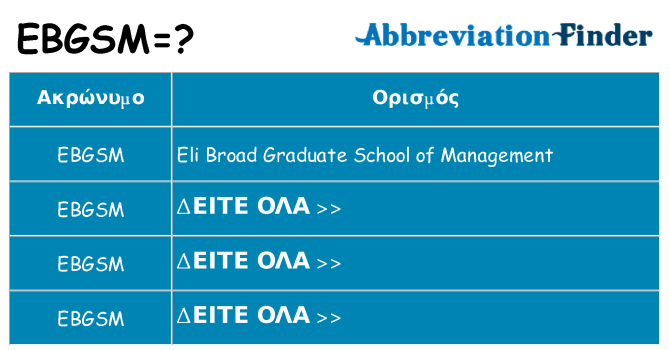 Τι σημαίνει ebgsm ηρεμήσει