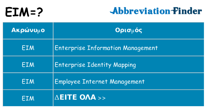 Τι σημαίνει eim ηρεμήσει