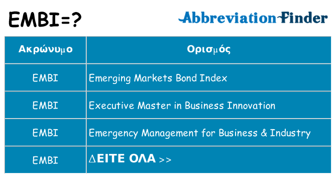 Τι σημαίνει embi ηρεμήσει