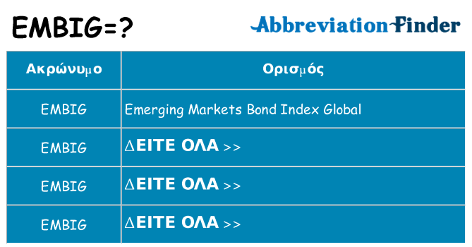 Τι σημαίνει embig ηρεμήσει
