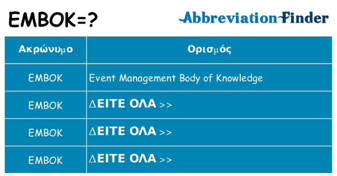 Τι σημαίνει embok ηρεμήσει