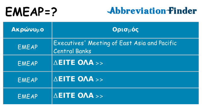 Τι σημαίνει emeap ηρεμήσει