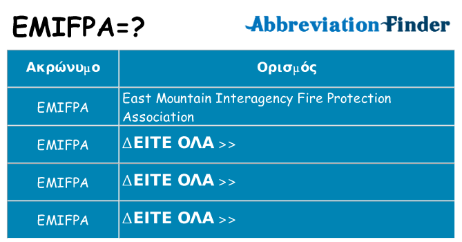 Τι σημαίνει emifpa ηρεμήσει
