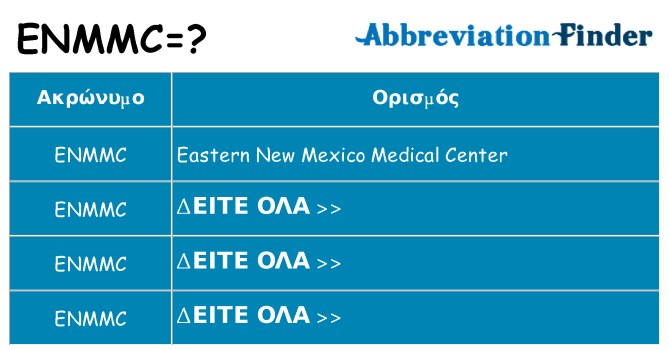 Τι σημαίνει enmmc ηρεμήσει