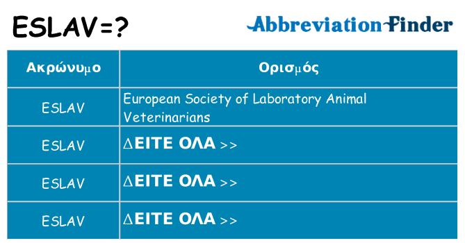 Τι σημαίνει eslav ηρεμήσει