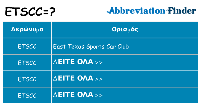 Τι σημαίνει etscc ηρεμήσει