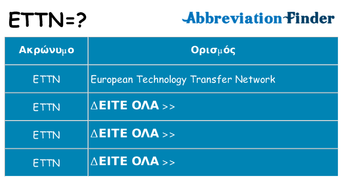 Τι σημαίνει ettn ηρεμήσει