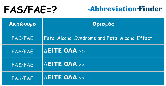Τι σημαίνει fasfae ηρεμήσει