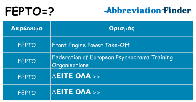 Τι σημαίνει fepto ηρεμήσει
