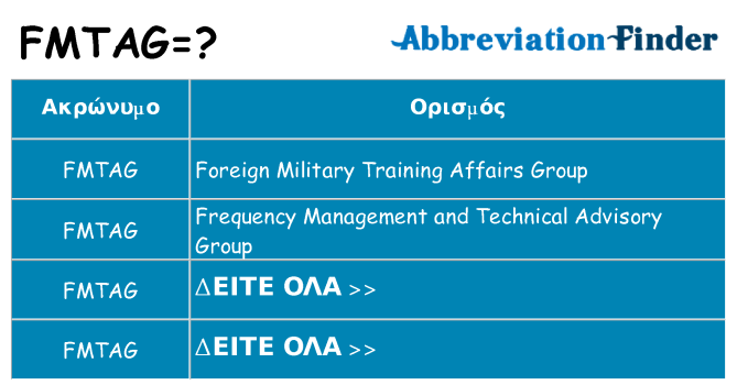 Τι σημαίνει fmtag ηρεμήσει