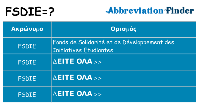 Τι σημαίνει fsdie ηρεμήσει