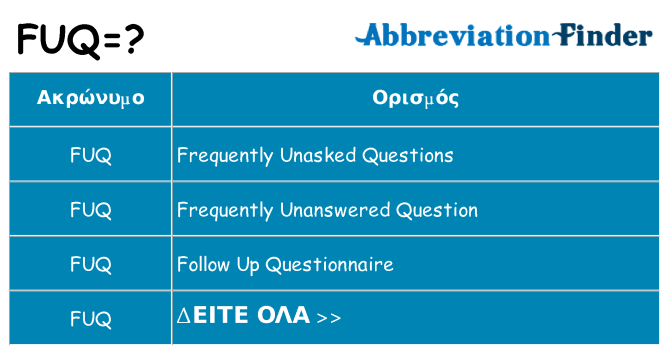 Τι σημαίνει fuq ηρεμήσει