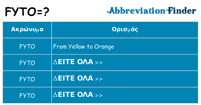 Τι σημαίνει fyto ηρεμήσει