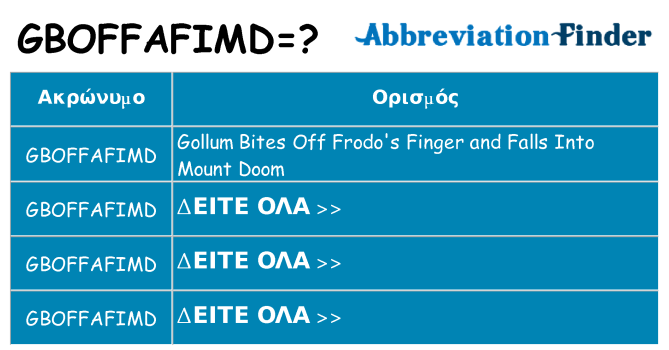 Τι σημαίνει gboffafimd ηρεμήσει