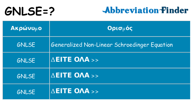 Τι σημαίνει gnlse ηρεμήσει