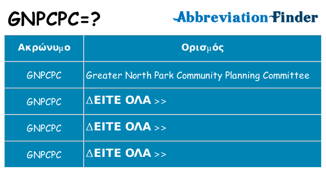 Τι σημαίνει gnpcpc ηρεμήσει
