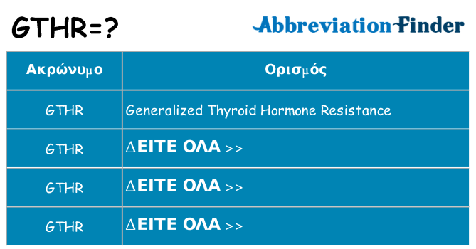 Τι σημαίνει gthr ηρεμήσει