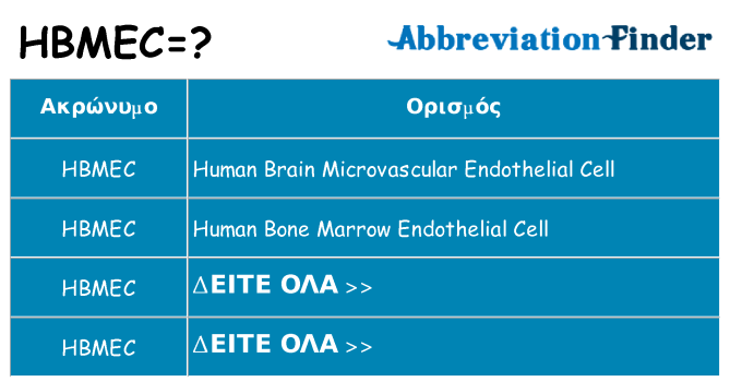 Τι σημαίνει hbmec ηρεμήσει