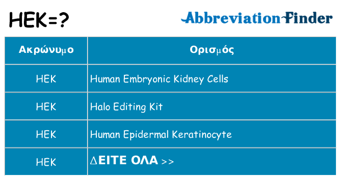 Τι σημαίνει hek ηρεμήσει