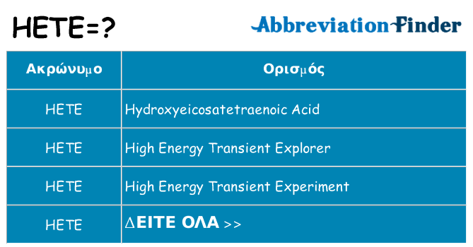 Τι σημαίνει hete ηρεμήσει