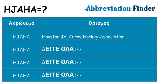 Τι σημαίνει hjaha ηρεμήσει