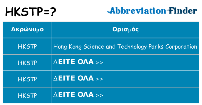 Τι σημαίνει hkstp ηρεμήσει