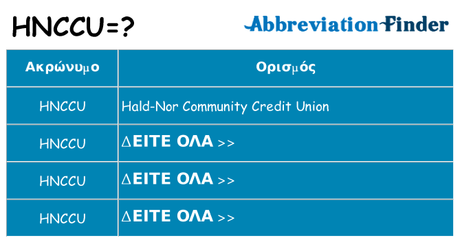 Τι σημαίνει hnccu ηρεμήσει