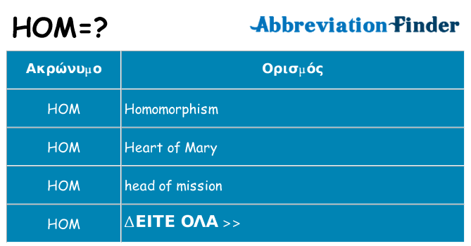 Τι σημαίνει hom ηρεμήσει