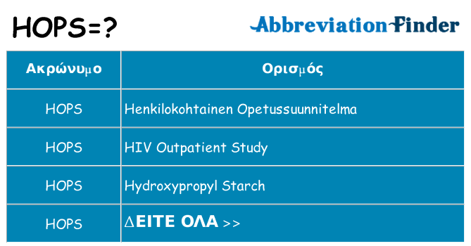 Τι σημαίνει hops ηρεμήσει