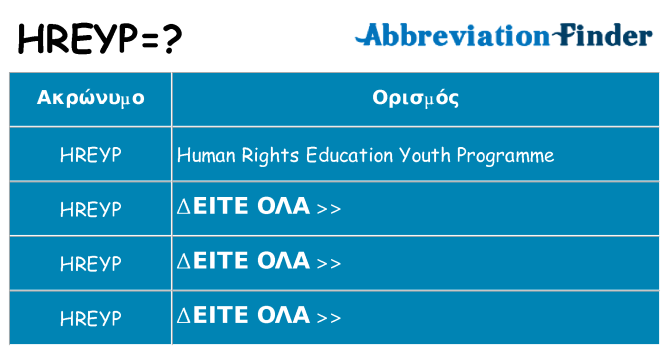 Τι σημαίνει hreyp ηρεμήσει