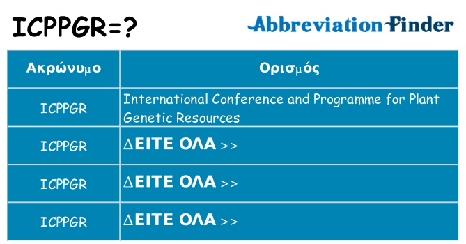 Τι σημαίνει icppgr ηρεμήσει