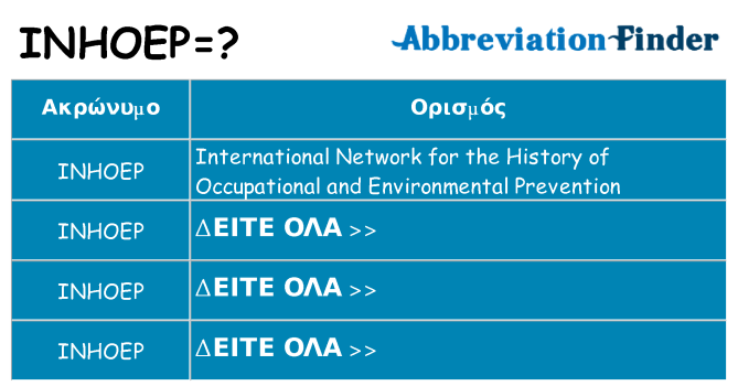 Τι σημαίνει inhoep ηρεμήσει