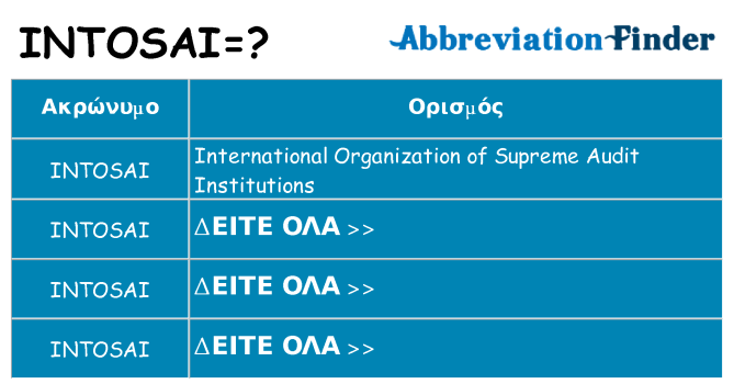 Τι σημαίνει intosai ηρεμήσει