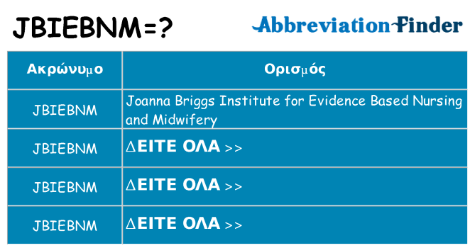 Τι σημαίνει jbiebnm ηρεμήσει