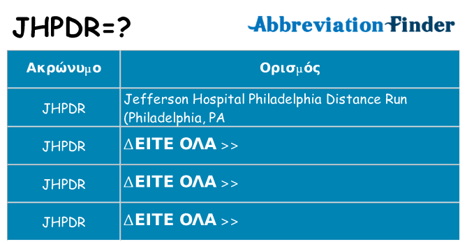 Τι σημαίνει jhpdr ηρεμήσει