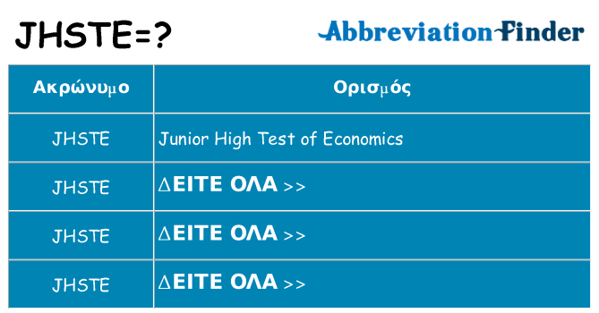 Τι σημαίνει jhste ηρεμήσει