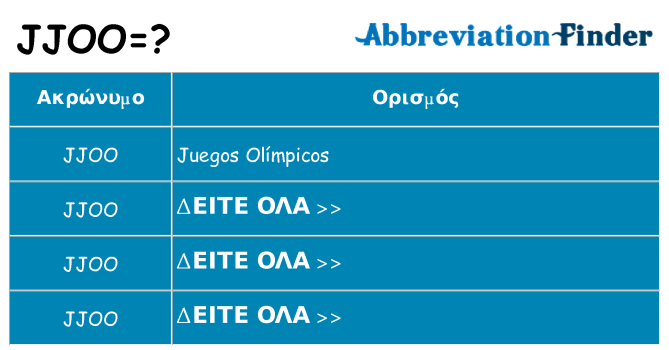 Τι σημαίνει jjoo ηρεμήσει