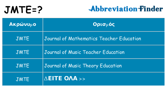 Τι σημαίνει jmte ηρεμήσει