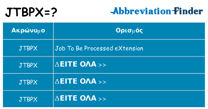 Τι σημαίνει jtbpx ηρεμήσει