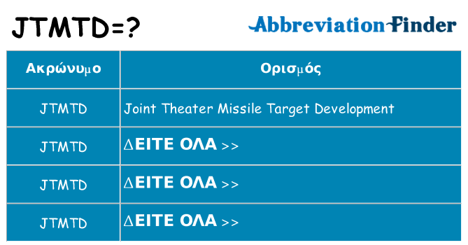 Τι σημαίνει jtmtd ηρεμήσει