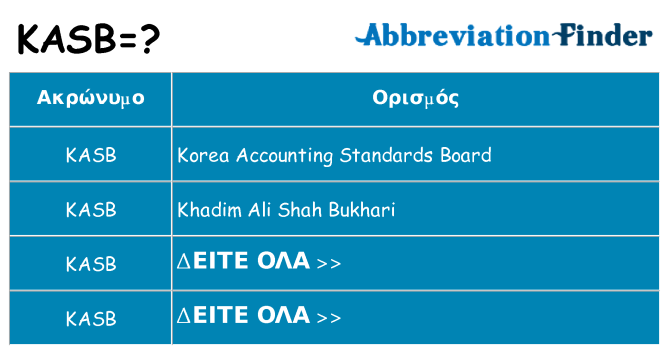 Τι σημαίνει kasb ηρεμήσει