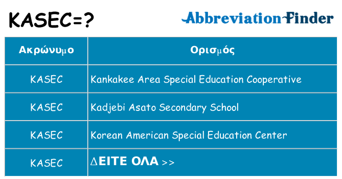 Τι σημαίνει kasec ηρεμήσει