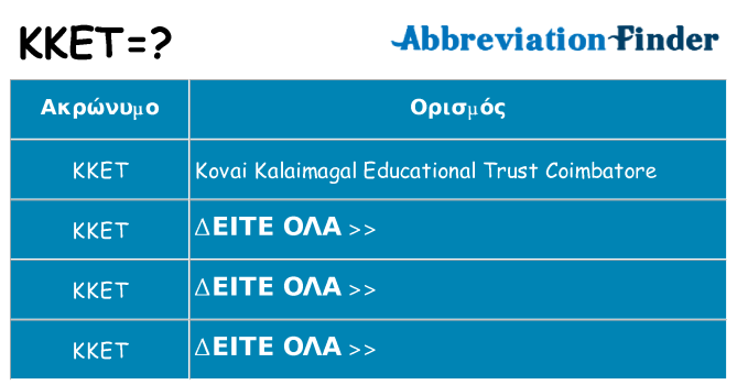 Τι σημαίνει kket ηρεμήσει