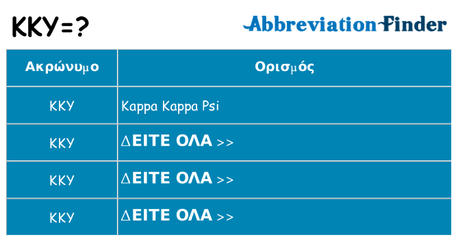 Τι σημαίνει kky ηρεμήσει