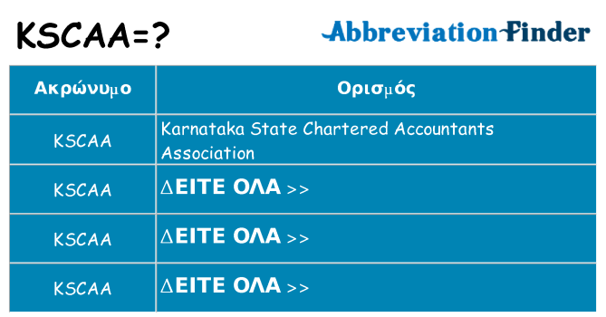 Τι σημαίνει kscaa ηρεμήσει