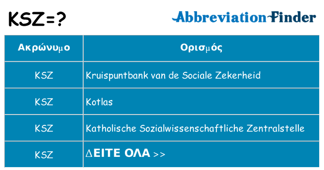 Τι σημαίνει ksz ηρεμήσει