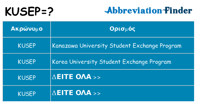 Τι σημαίνει kusep ηρεμήσει