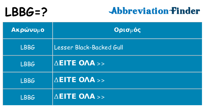 Τι σημαίνει lbbg ηρεμήσει